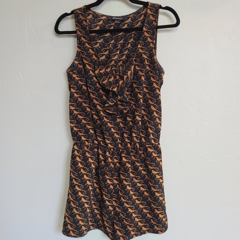 Romper with bird print